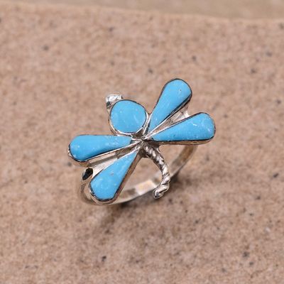 Turquoise Dragonfly Ring