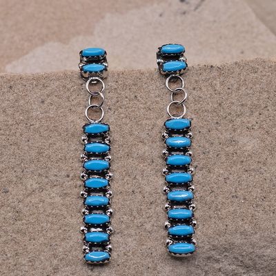 Zuni Linear Petit Point Drop Earring