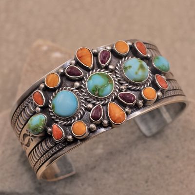 Navajo multi color bracelet- Murphy Platero