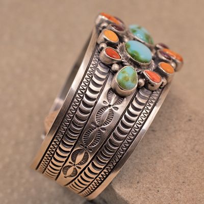 Navajo multi color bracelet- Murphy Platero