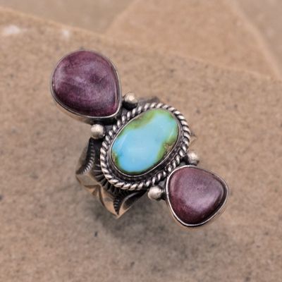 Multi color 3-stone ring- Bernyse Chavez