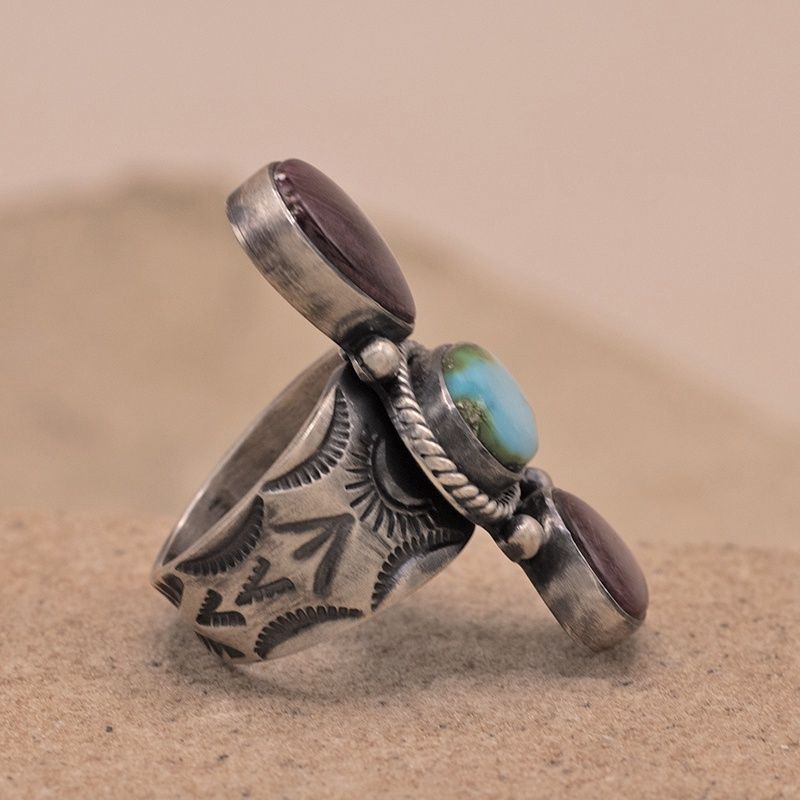Multi color 3-stone ring- Bernyse Chavez