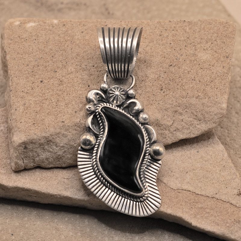 Black onyx pendant- Albert Jake