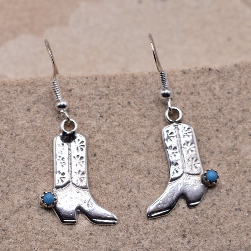 Cowboy Boot dangle earring