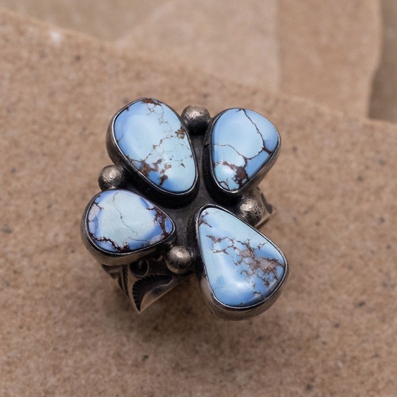 4 Stone Adjustable Bloom Ring- Bernyse Chavez