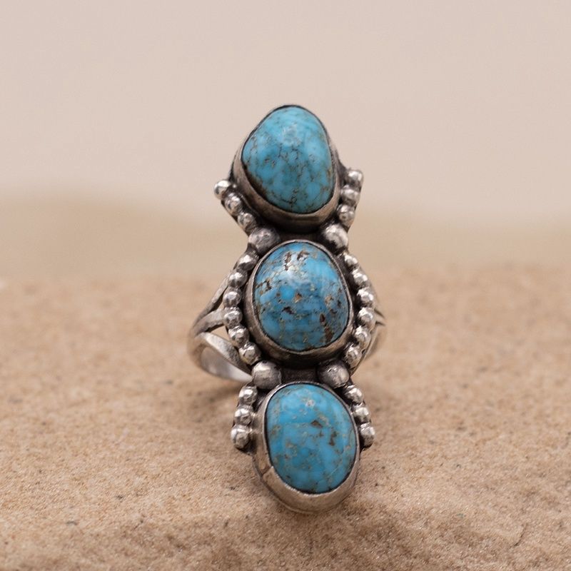 3 Stone Vertical Pawn Ring