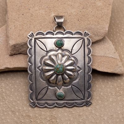 Large Concho Pendant