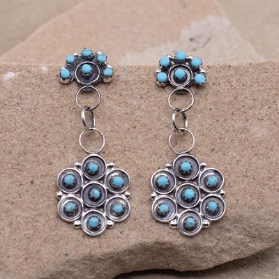Floral Cluster Dangle Earrings