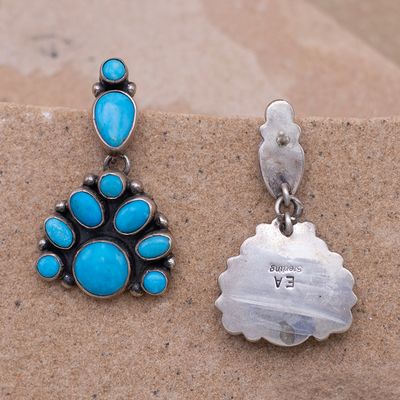 Sleeping Beauty Navajo Cluster Earrings