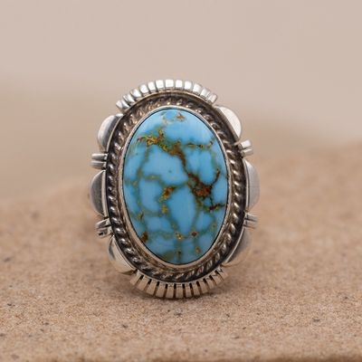 Kingman Ring with Saw Cut Details