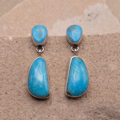 Kingman Turquoise Dangle Earrings