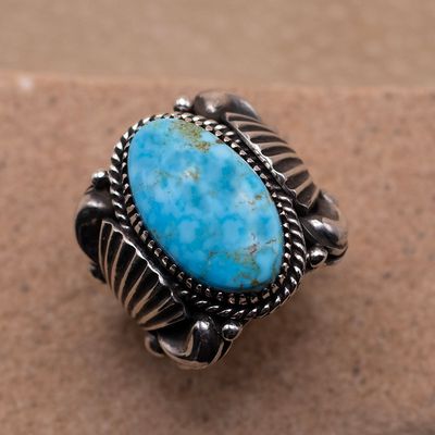 Long Oval Kingman Ring by Delbert Gordon