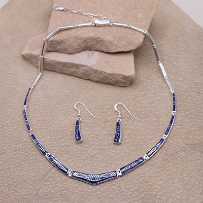 Lapis Collar Necklace Set by Marty Yazzie
