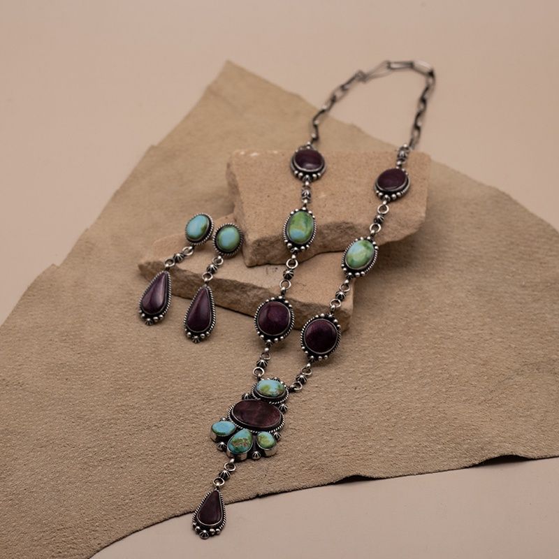 Sonoran Gold &amp; Purple Spiny Shell Lariat Set