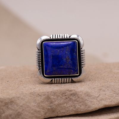 Large Lapis Ring by C. WIllie