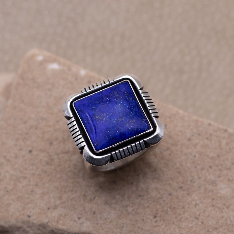 Large Lapis Ring by C. WIllie