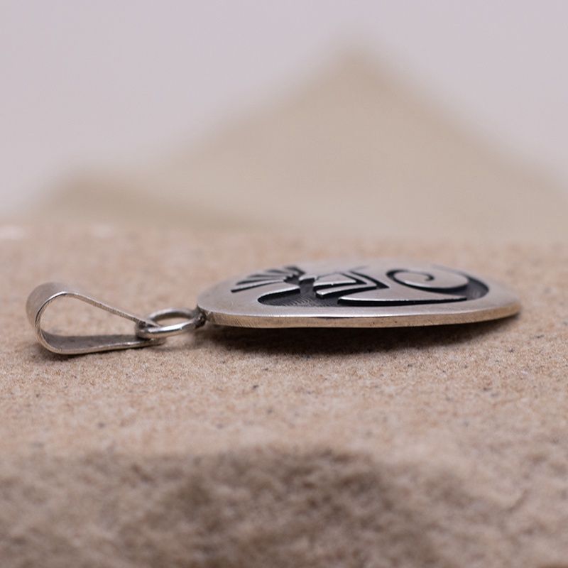 Kokopelli Overlay Pendant Small