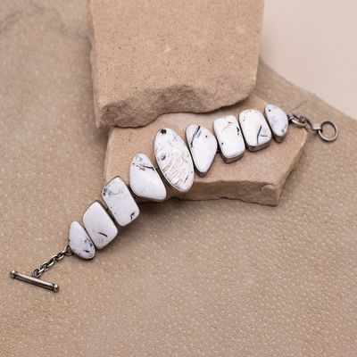 Murphy Platero 9-Stone White Buffalo Link Bracelet