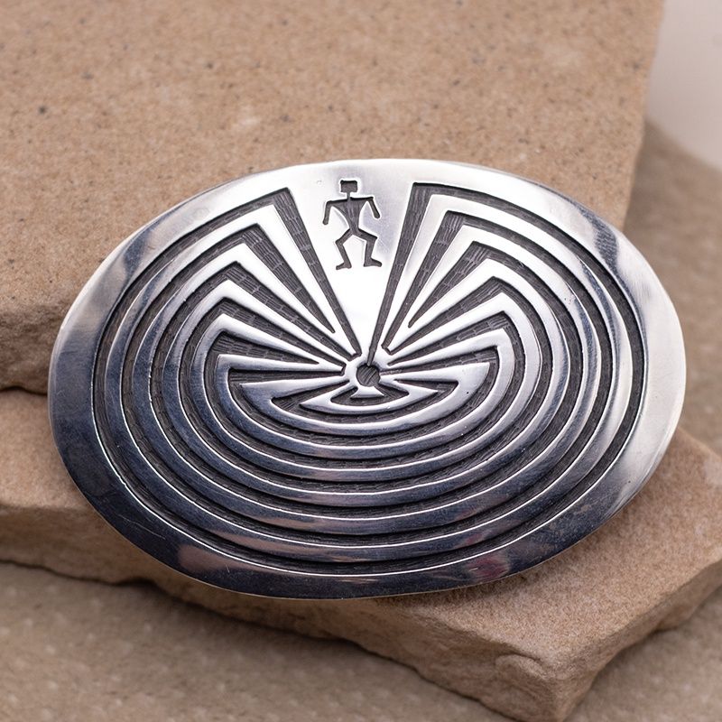 Man In the Maze Buckle