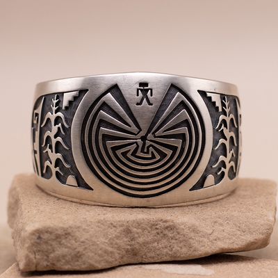 Large Man In the Maze Cuff w/ Corn Details by Hyson Craig