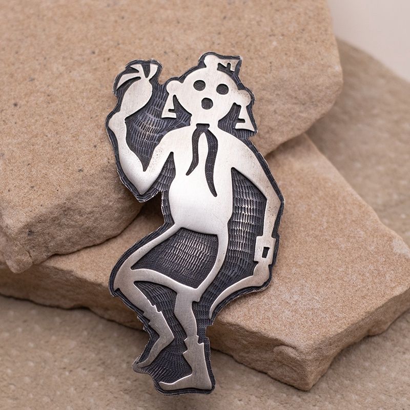 Overlay Mudhead Kachina Pin