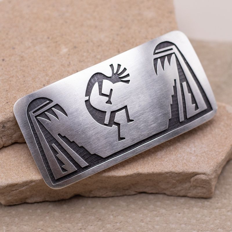 Small Overlay Buckle with Kokopeli