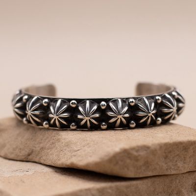 Silver “Shot” Concho Cuff Bracelet by Happy Piasso