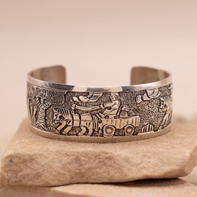 Navajo Storyteller Cuff Bracelet