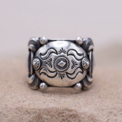 Southwest Concho Ring by Delbert Gordon