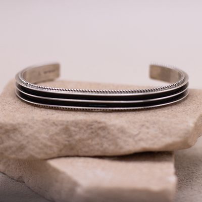 Channel Cuff Bracelet by Tom Yazzie