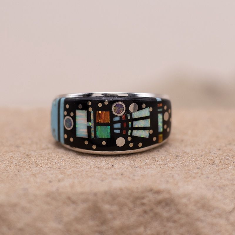 Headdress Night Sky Inlay ring