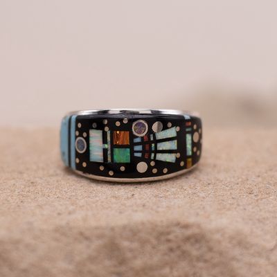Headdress Night Sky Inlay ring