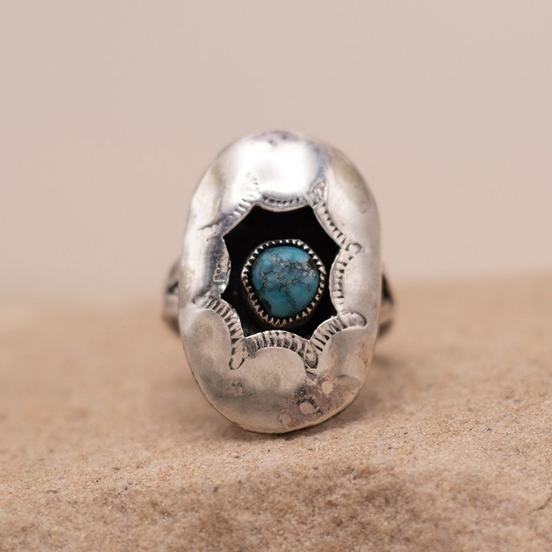 Small Vintage Shadow Box Ring