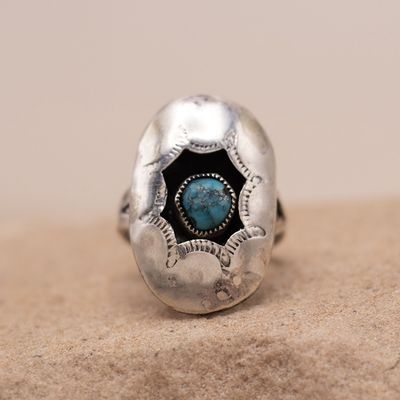 Small Vintage Shadow Box Ring