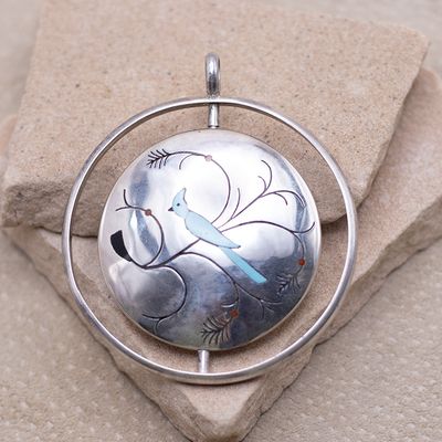 Vintage Spinner Bird Pendant