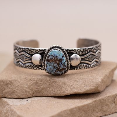 Single Stone Golden Hills Cuff by Roland Dixon