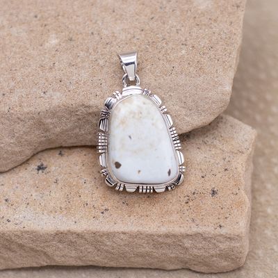 Oblong sawcut Dry Creek Pendant