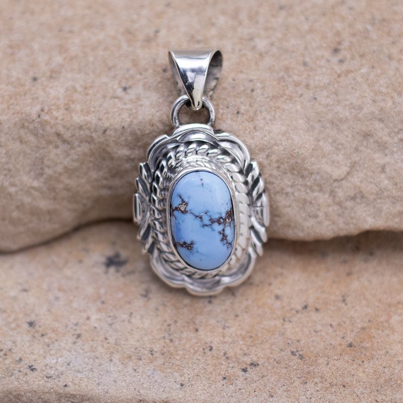 Golden Hills Pendant w/ Stamp Details