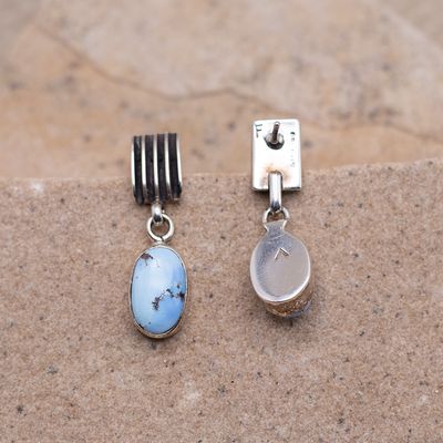 Golden Hills Turquoise Channel Dangle Earrings