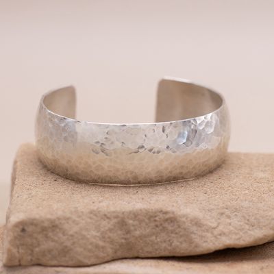 Hammered Sterling Silver Cuff Bracelet