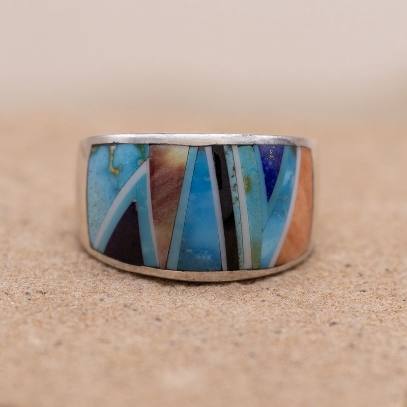 Large Multi-Color Inlay Band