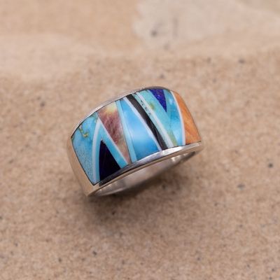Large Multi-Color Inlay Band