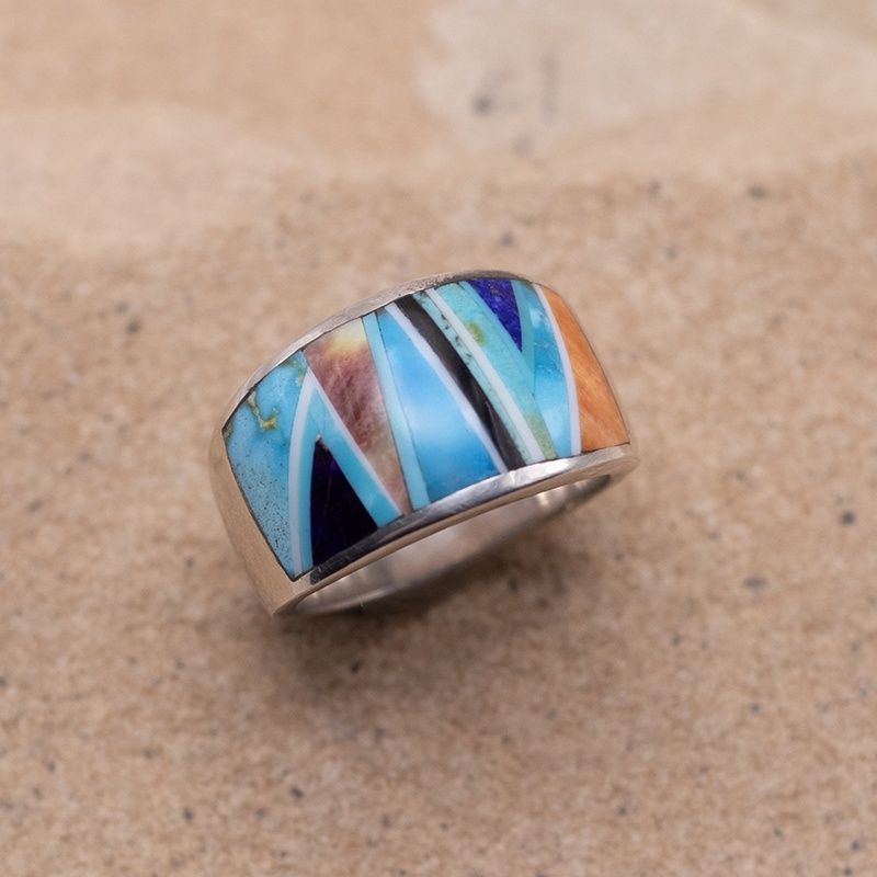 Large Multi-Color Inlay Band