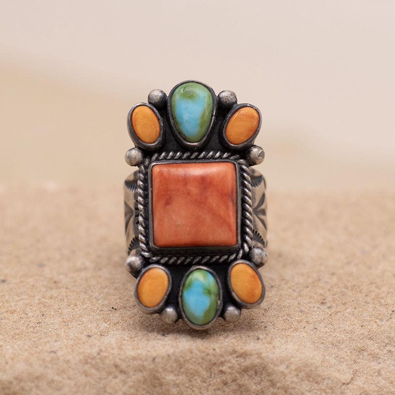 Multicolor Cluster Ring by Bernyse Chavez