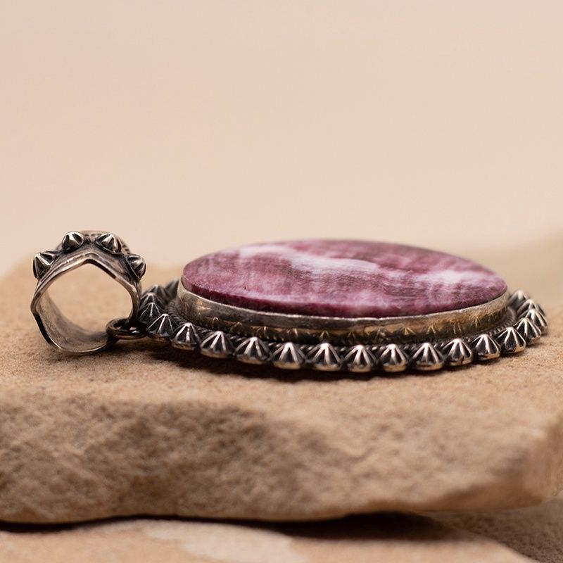 Large Purple Spiny Oyster Pendant by Happy Piasso