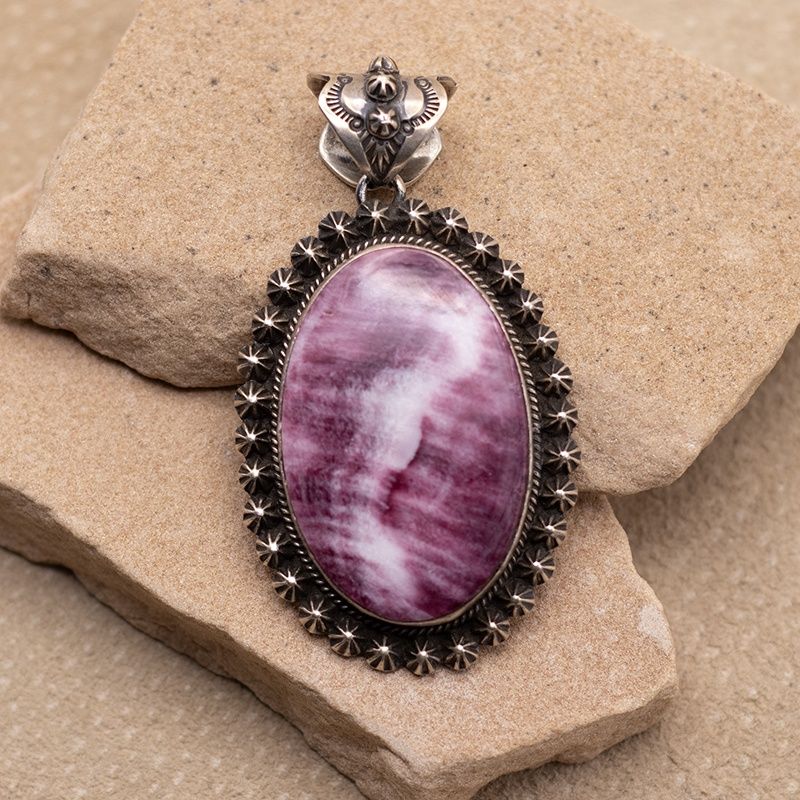Large Purple Spiny Oyster Pendant by Happy Piasso