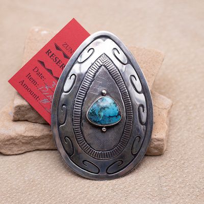 Large Single Stone Pin and Pendant