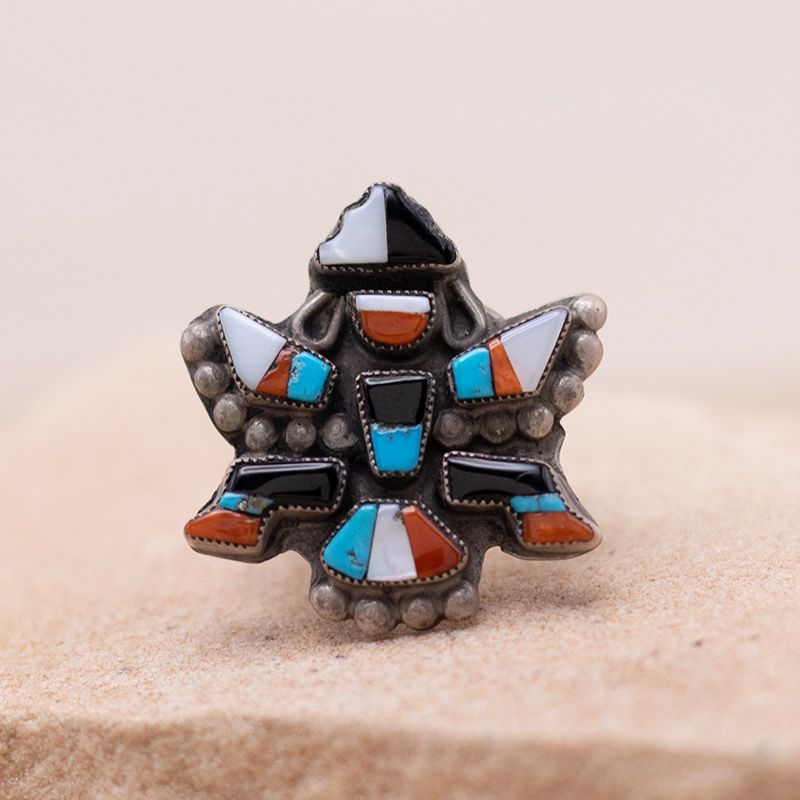 Zuni Multi-Color Knifewing Ring
