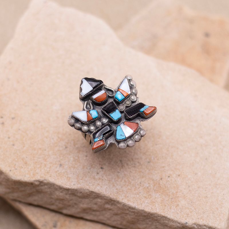 Zuni Multi-Color Knifewing Ring