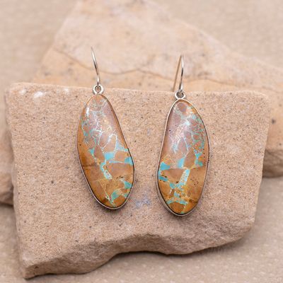 Boulder Turquoise Dangle Earrings